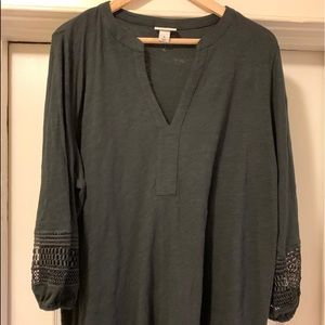 Ava & Viv Plus Size Black Blouse